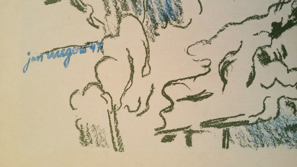 Jan Wiegers - Alpenlandschap rond Davos, litho kopen? Bied vanaf 45!