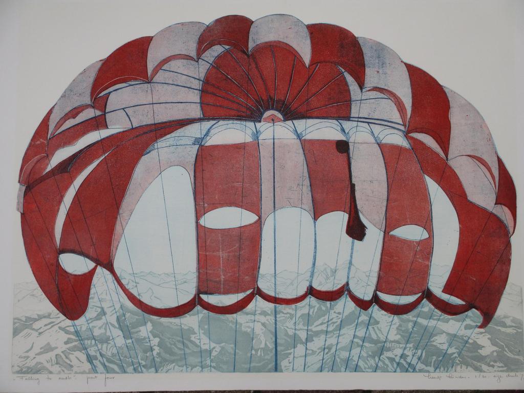 Leentje Linders, Falling to earth, Kleurets verkocht voor € 75!