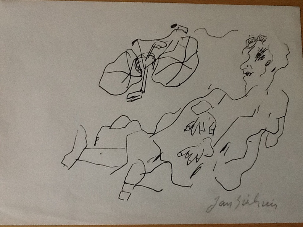 Jan Sierhuis: tekening kopen? Bied vanaf 50!