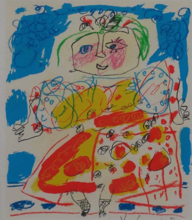 Kees Salentijn: Litho, Zonder titel - Ingelijst kopen? Bied vanaf 40!