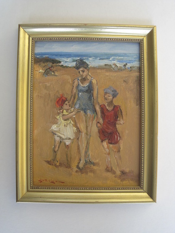 leuk impressionistisch olieverf verkocht voor € 51!