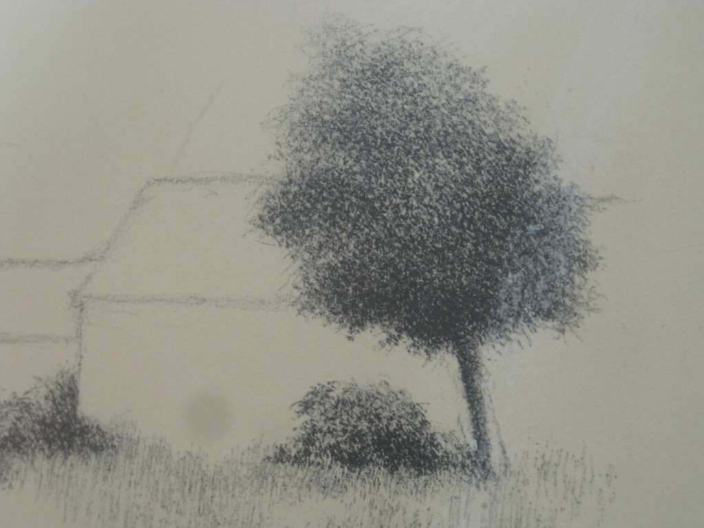 Metten Koornstra - lithografie "man bij huis" gesigneerd 1973 kopen? Bied vanaf 1!