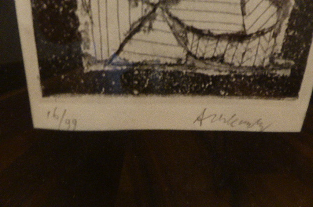 Pierre Alechinsky, museale ets uit 1958   kopen? Bied vanaf 350!