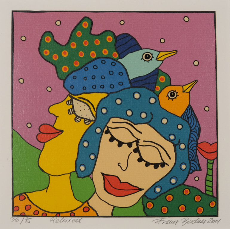 Franz Bodner: Zeefdruk, Relaxed kopen? Bied vanaf 20!