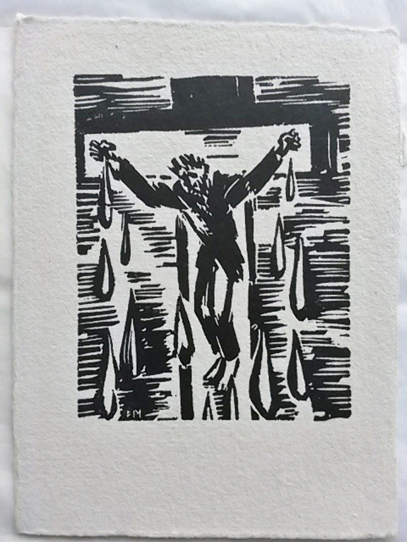 Frans Masereel, houtsnede Kruisiging (Kreuzigung) uit Ecce Homo 1949 kopen? Bied vanaf 35!