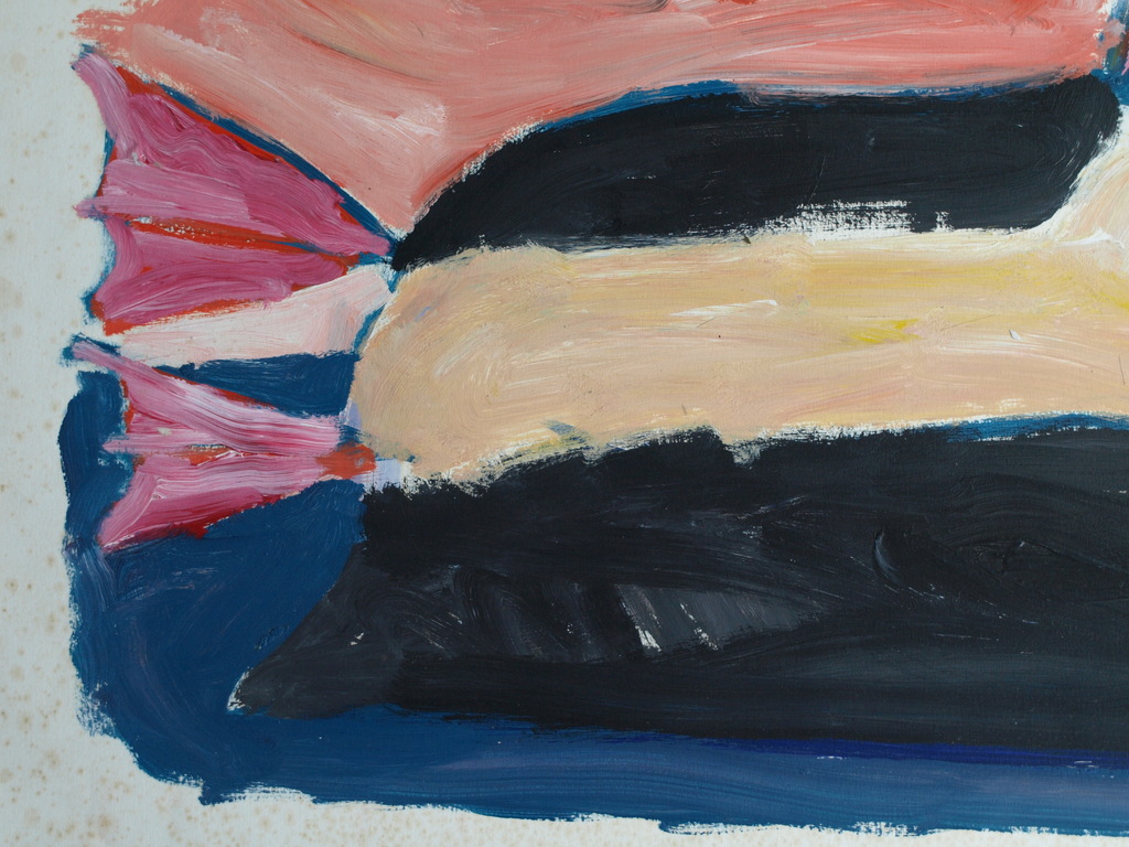 Cornelis Makkink : Olieverf op papier, Papegaaiduiker – gesigneerd - 1983 kopen? Bied vanaf 1!