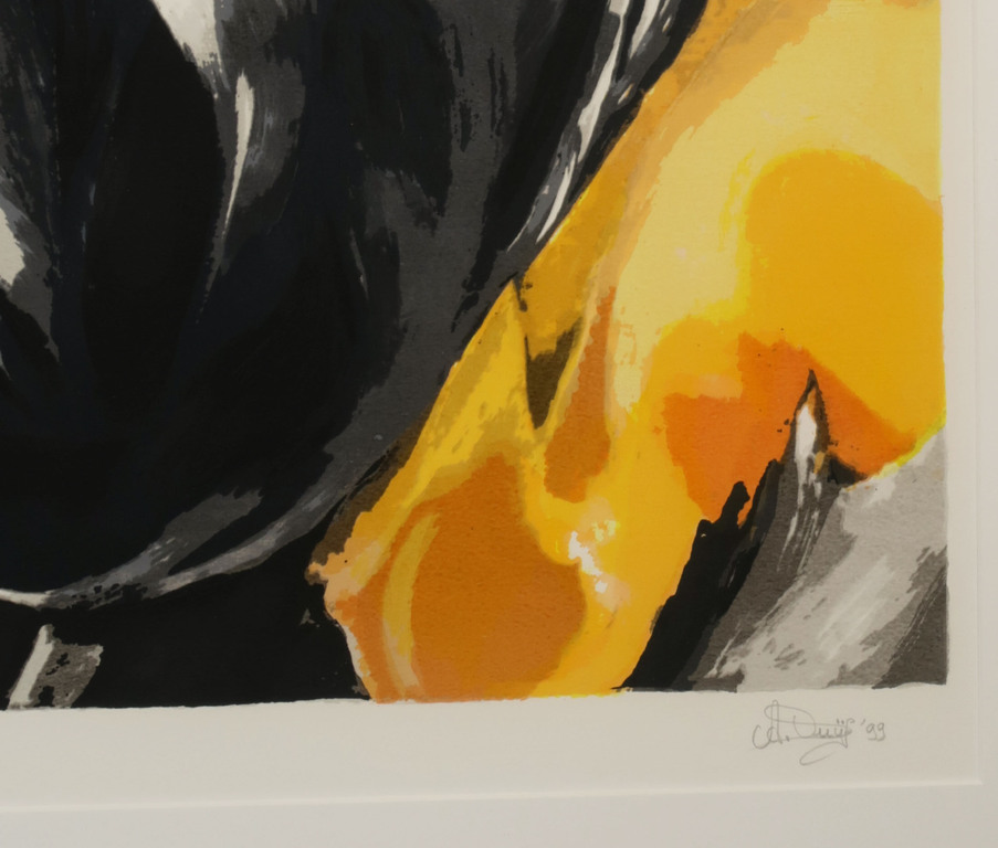 Anita Duijf: Zeefdruk, Zwarte tulp - Ingelijst (Groot) kopen? Bied vanaf 50!