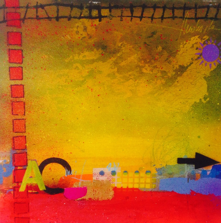 Theo koster ,gemengde techniek , stairway to heaven verkocht voor € 60!