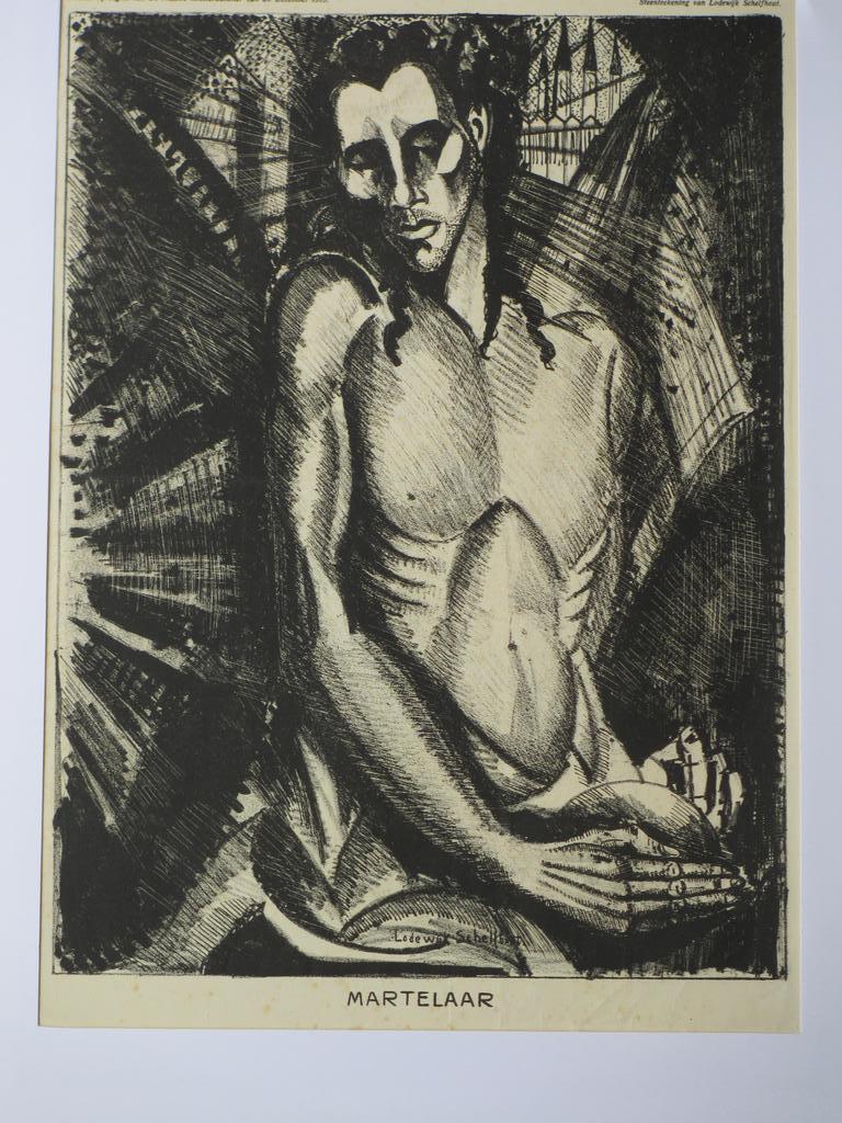 Lodewijk Schelfhout, Martelaar, Litho kopen? Bied vanaf 1!