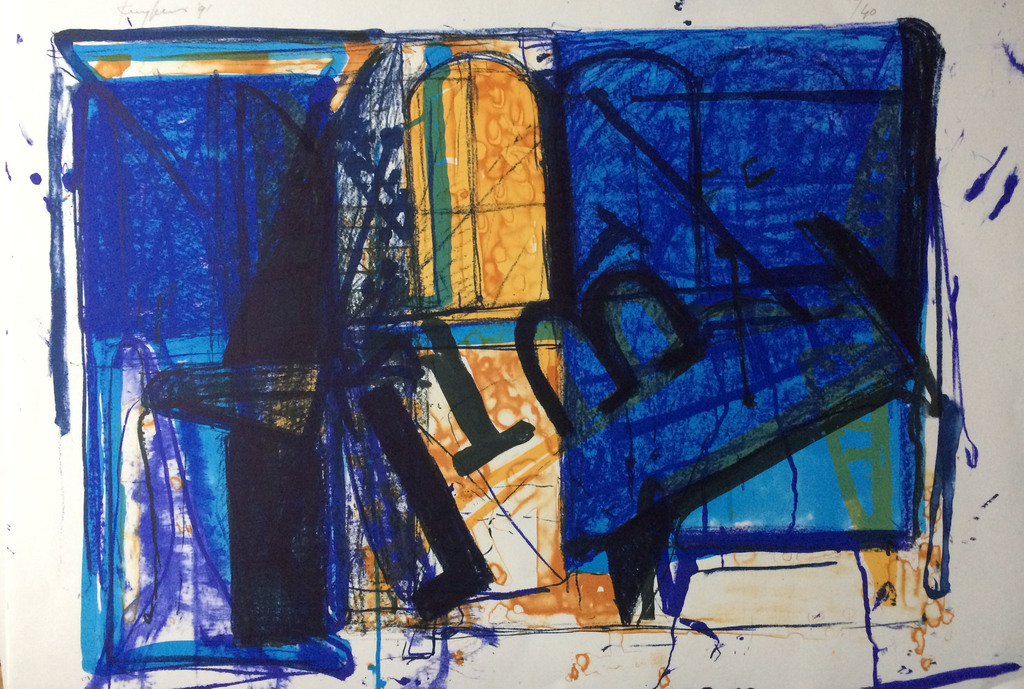 Theo Kuijpers, grote lithografie uit 1991 in perfecte staat 1991: 5/40 verkocht voor € 95!