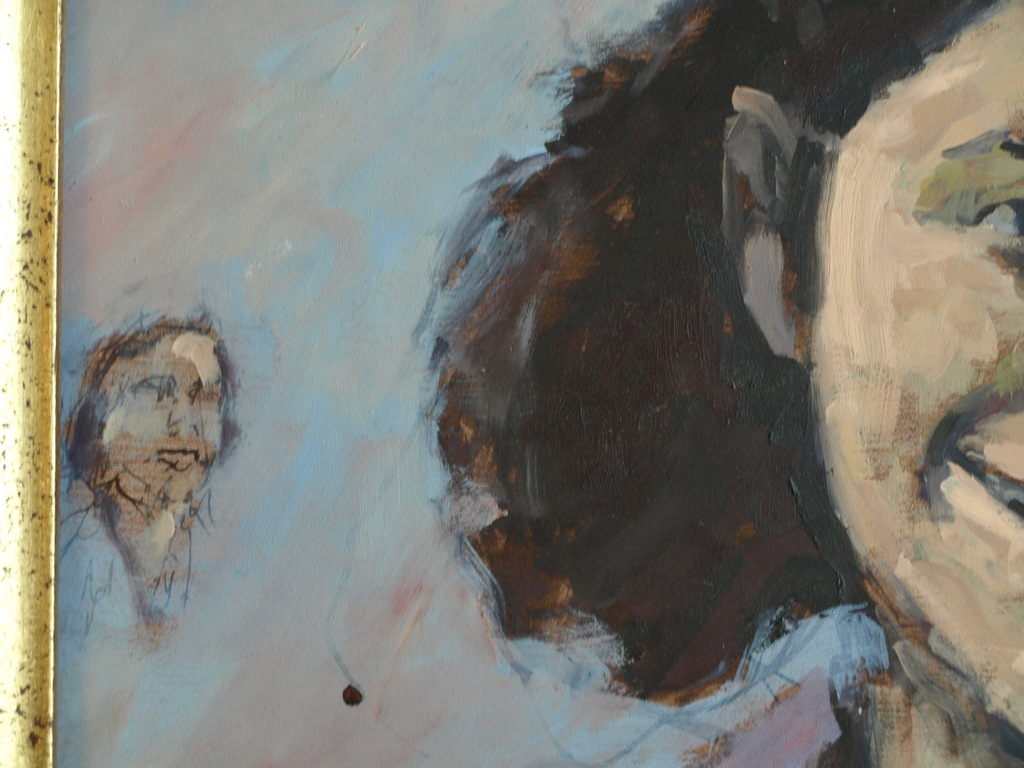 Silvester Peperkamp : Olieverf op paneel – Anne Frank - ingelijst – ca 2001 kopen? Bied vanaf 1!
