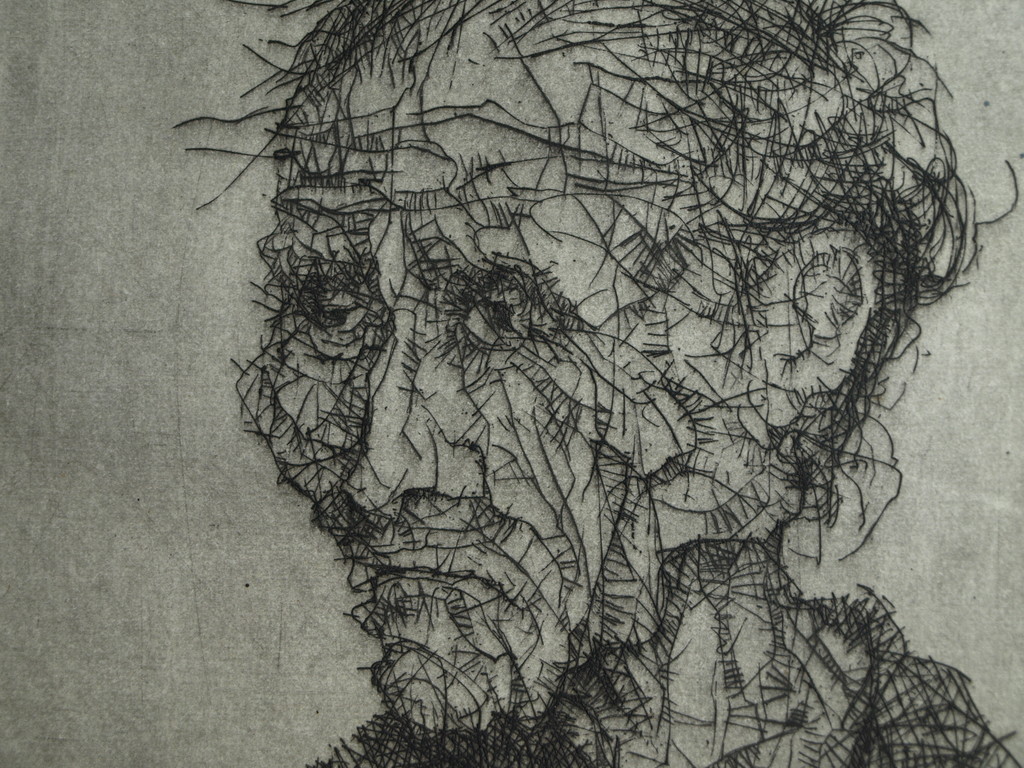 Onbekend : Ets - Vrouwenportret – Gesigneerd – Joodse kunstenaar? - 1964 kopen? Bied vanaf 1!