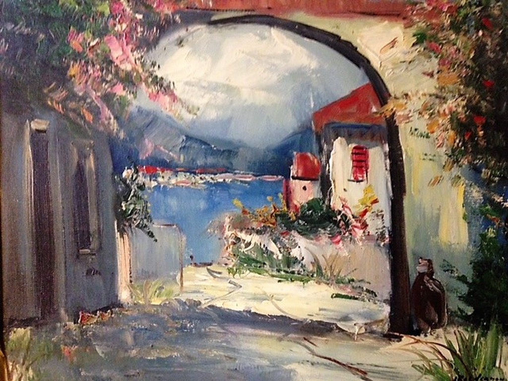 Jan Kelderman (1914-1990), olieverf op doek, Zuid-Frankrijk kopen? Bied vanaf 60!