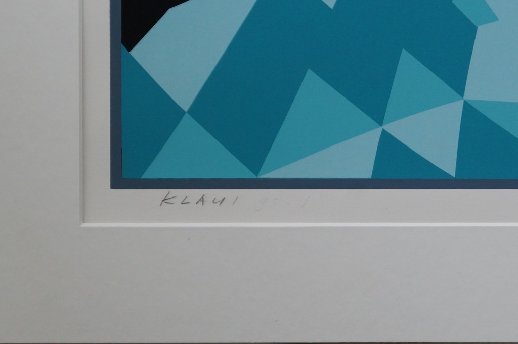 Hans Klaui - grote gesigneerde zeefdruk -  incl. passepartout - oplage 24 stuks kopen? Bied vanaf 40!