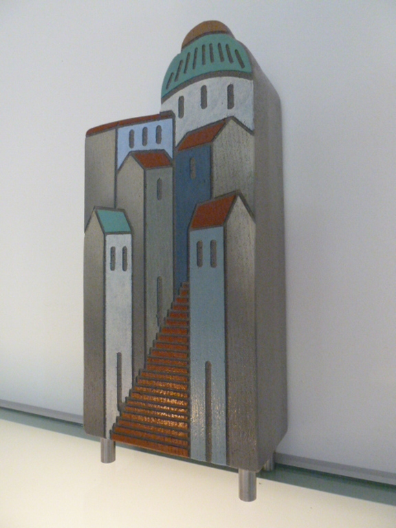 Stenen kunstwerk “Mediterraans Dorpsgezicht” kopen? Bied vanaf 1!