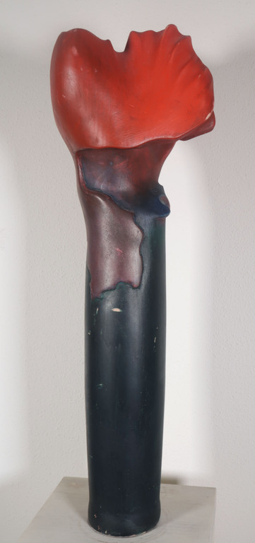 Peter van de Locht: Houten beeld, Bloem kopen? Bied vanaf 1!