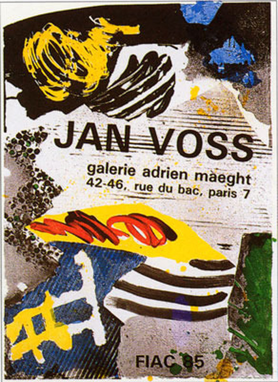 Jan Voss - kleurenlitho - Galerie Maeght 1985 kopen? Bied vanaf 1!
