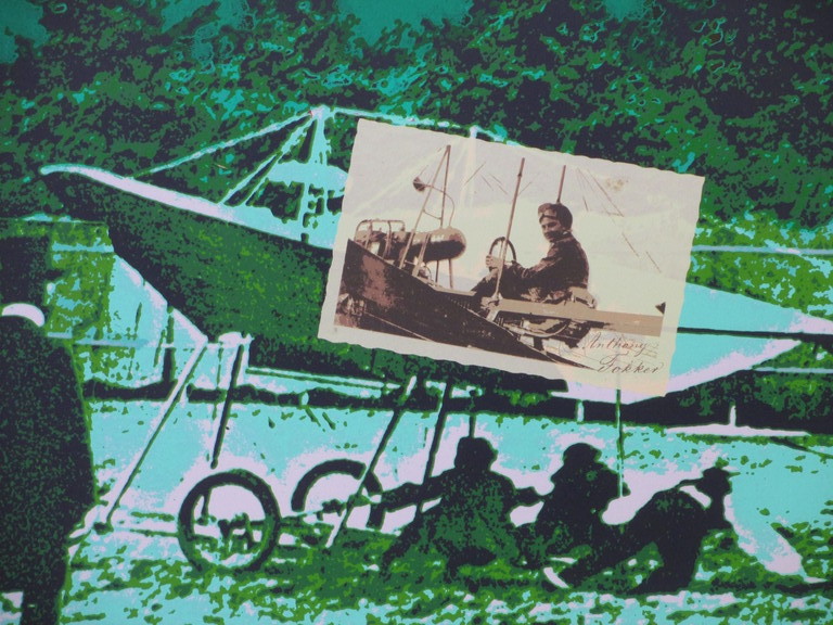 Henk van der Vet, Anthony Fokker. Zeefdruk kopen? Bied vanaf 45!