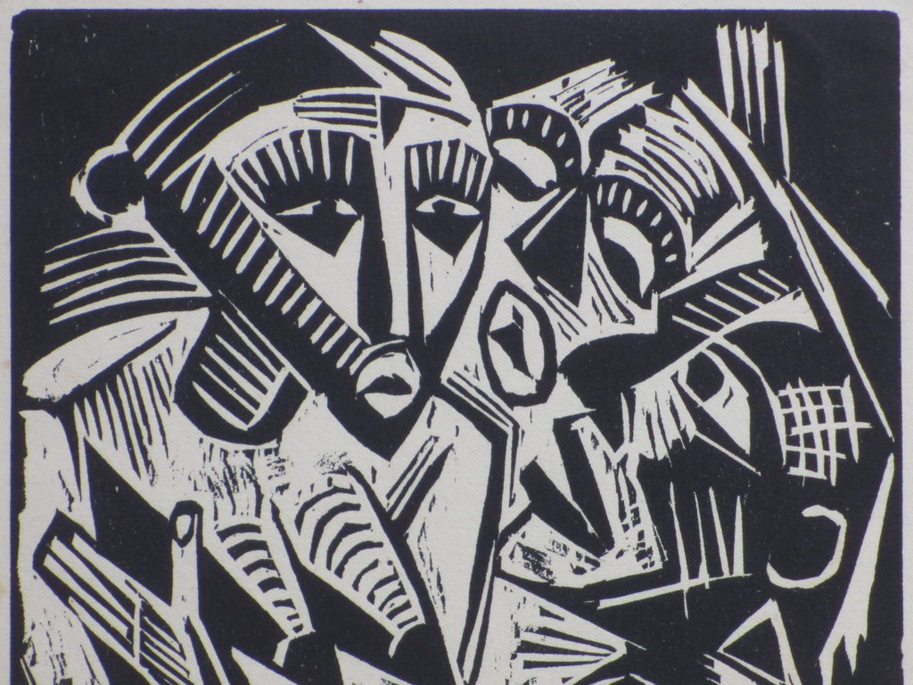 Max Pechstein, Weib von Manne begehrt, Houtsnede kopen? Bied vanaf 25!