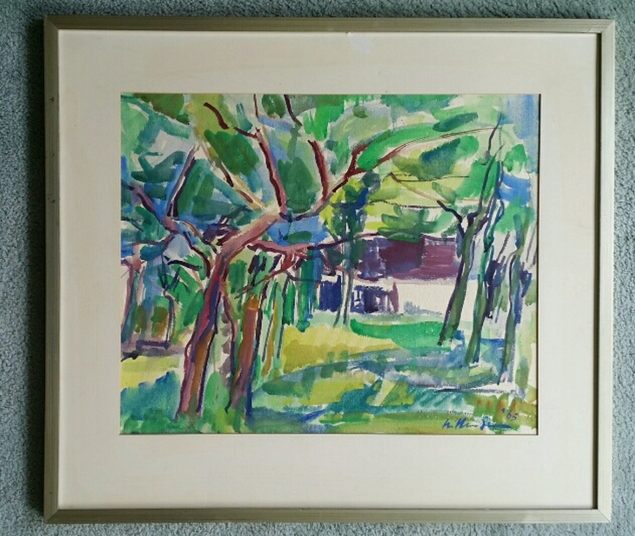 Onbekend, Aquarel, Bosgezicht kopen? Bied vanaf 79!