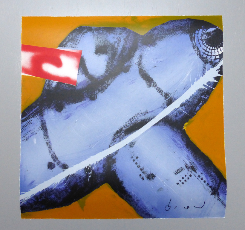 Herman Brood: Zeefdruk Vliegtuig, oplage 150 stuks. kopen? Bied vanaf 179!