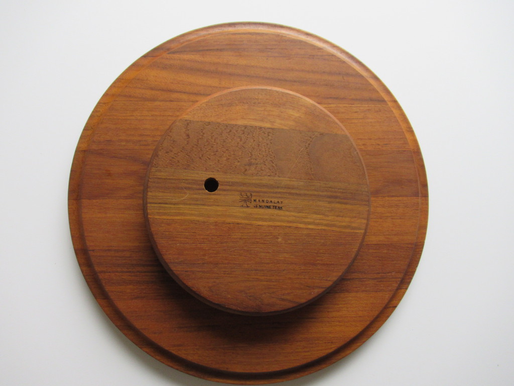 Mandalay: teakhouten draaibare serveerplateau,  kopen? Bied vanaf 1!