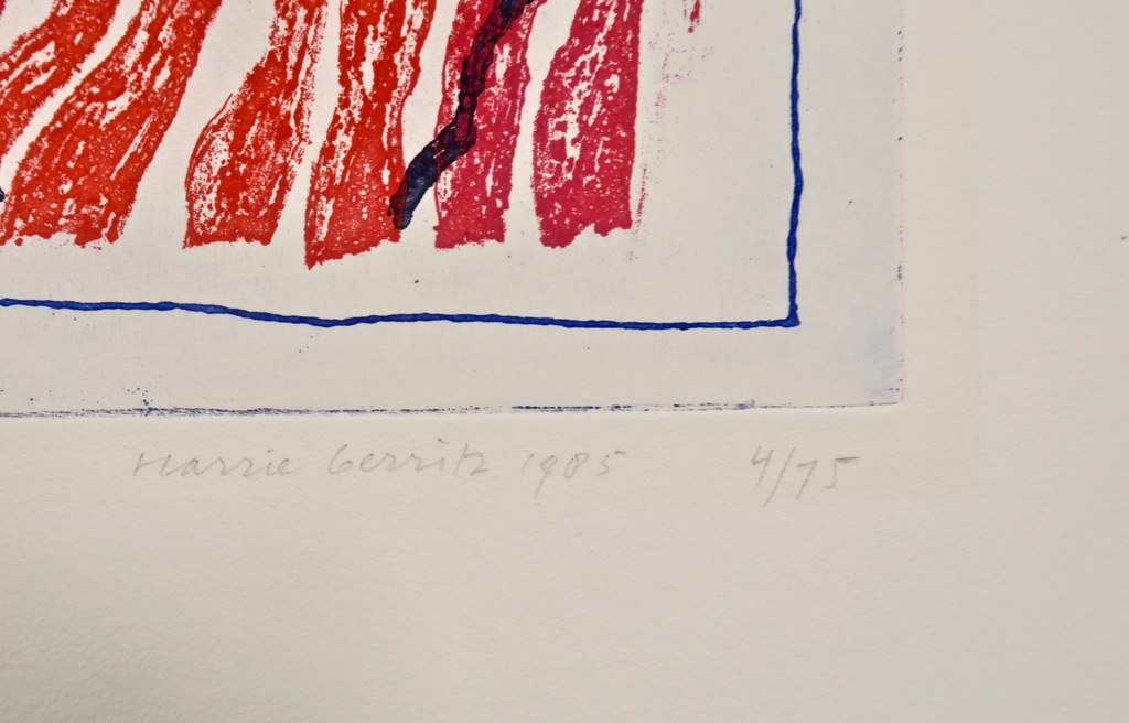 Harri Gerritz: Ets, Het rode gras kopen? Bied vanaf 20!