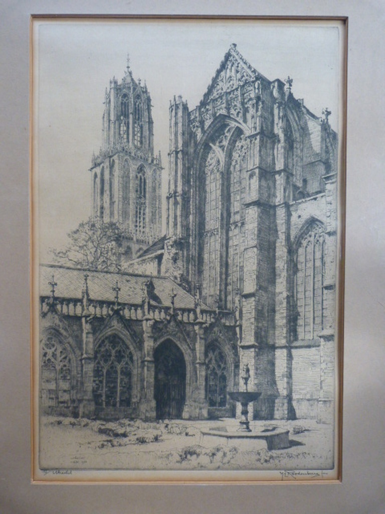 H.E. Roodenburg - Domkerk en Domtoren,  Utrecht uit het jaar 1930. kopen? Bied vanaf 1!