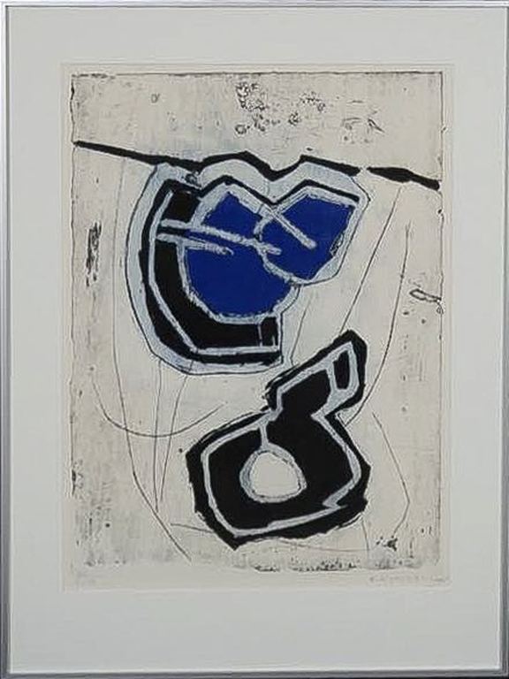 Cees Kortlang: Ets, Zonder titel VI - Ingelijst kopen? Bied vanaf 40!