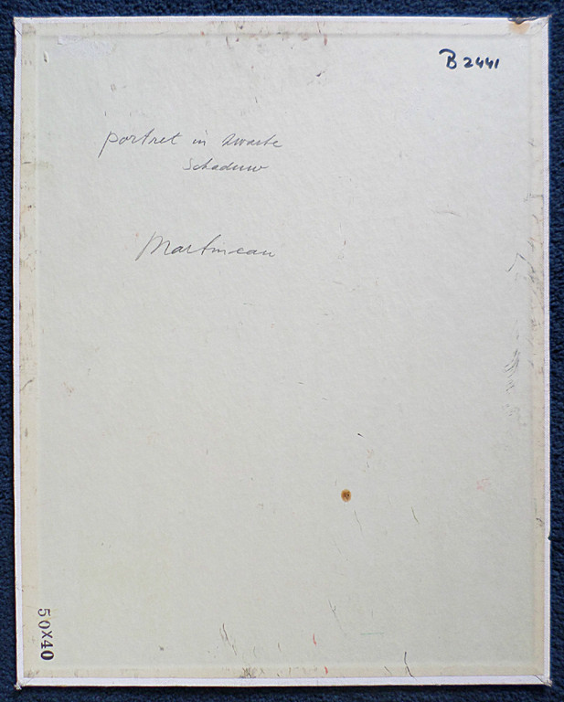 Anton Martineau - Portret in zwarte schaduw, olieverf op canvasboard kopen? Bied vanaf 290!