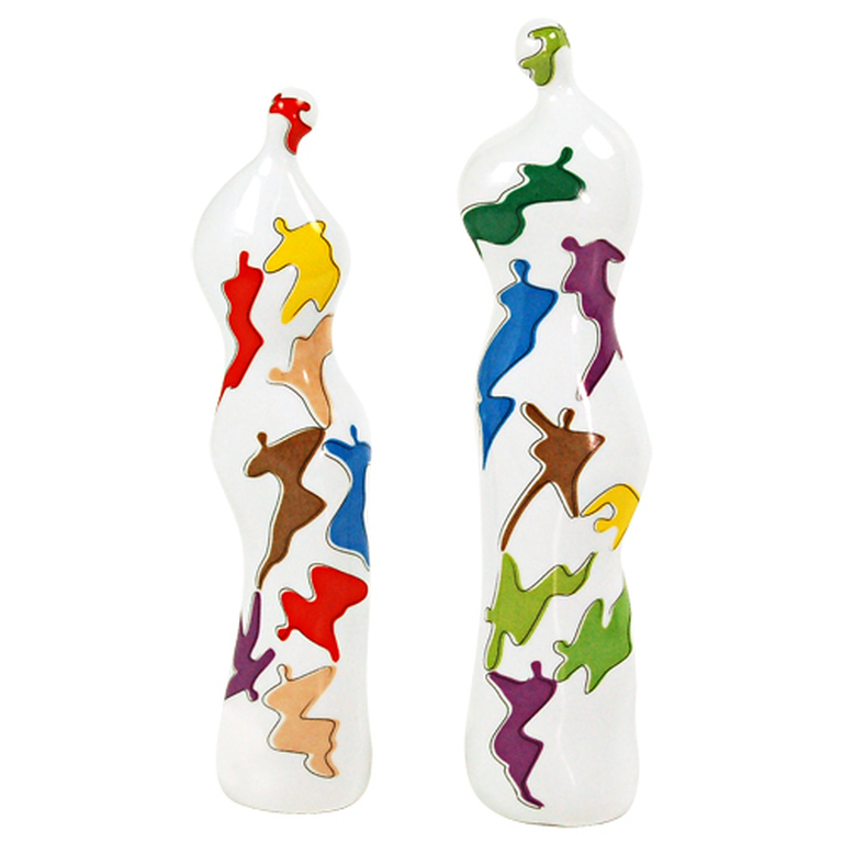 Corry Ammerlaan - 2 Poseleinen Sculpturen kopen? Bied vanaf 1!