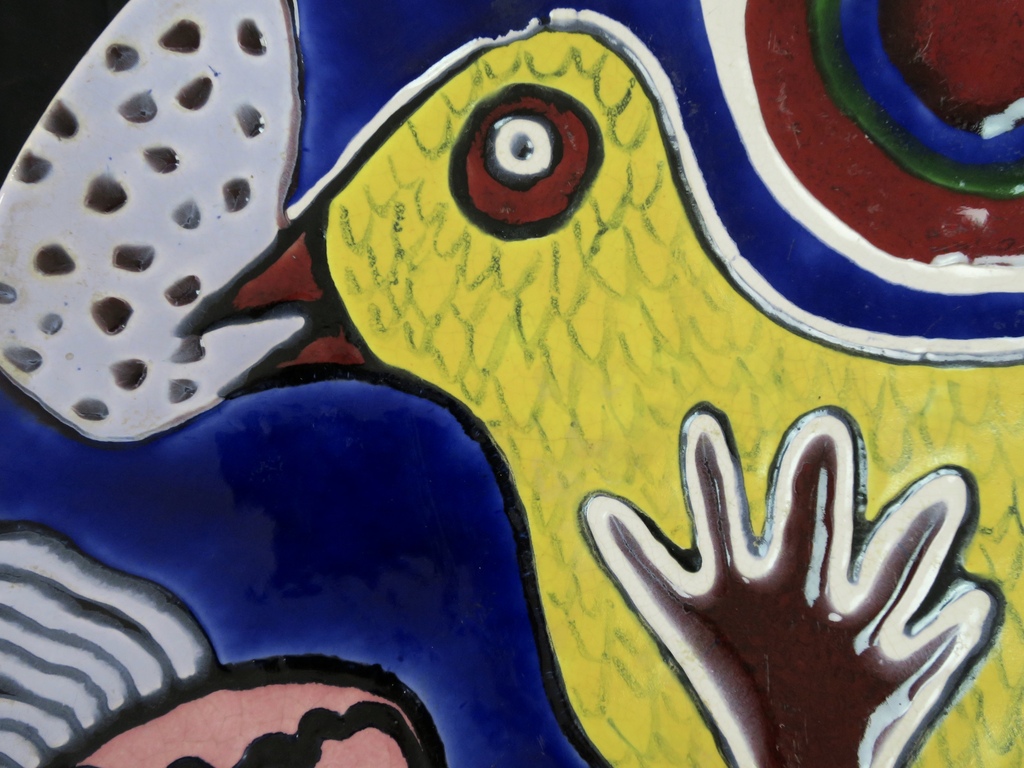 Corneille: Keramiek sierbord, Zonder titel (Groot) kopen? Bied vanaf 750!