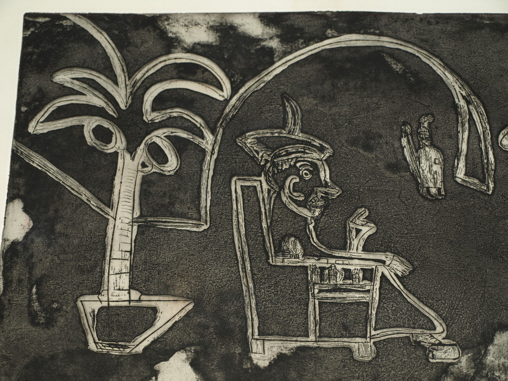 Theodoor Herbert van Putten – Ets – Op bezoek bij ome Pilatus – 1966 kopen? Bied vanaf 1!