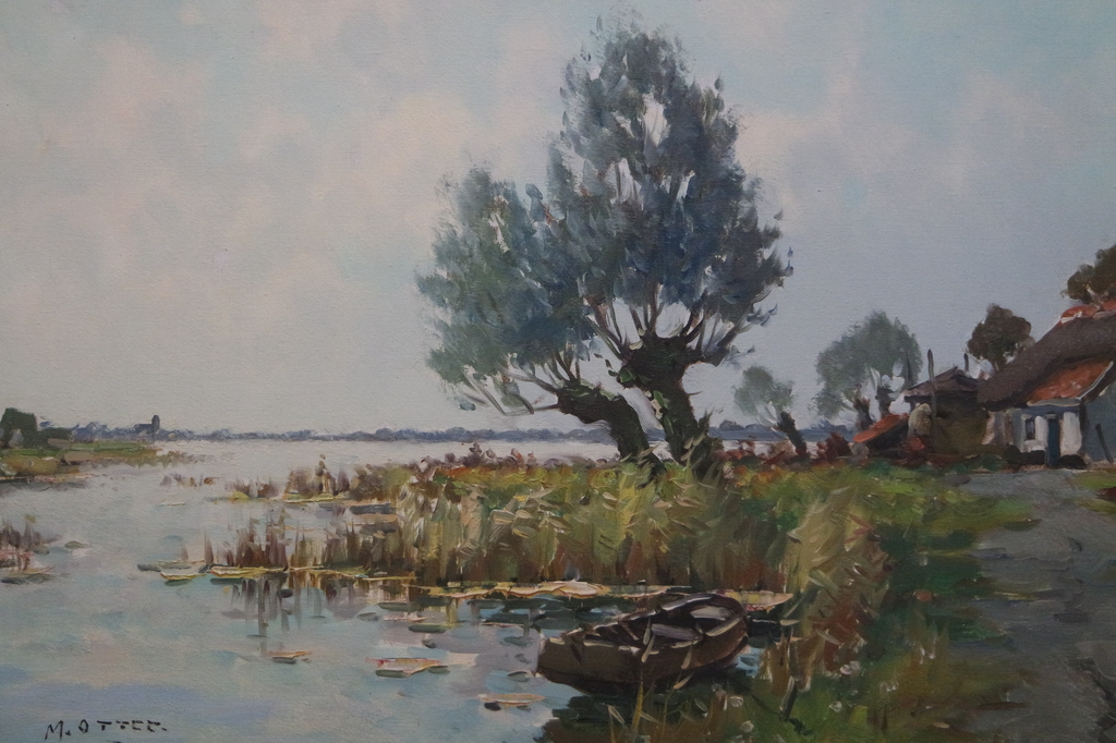 Arnout van GILST (1898 -1981) - olieverf op doek - waterrijk landschap kopen? Bied vanaf 195!