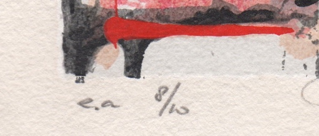 Richard Smeets, zeefdruk, 1991, 'Wajang Galek' kopen? Bied vanaf 69!