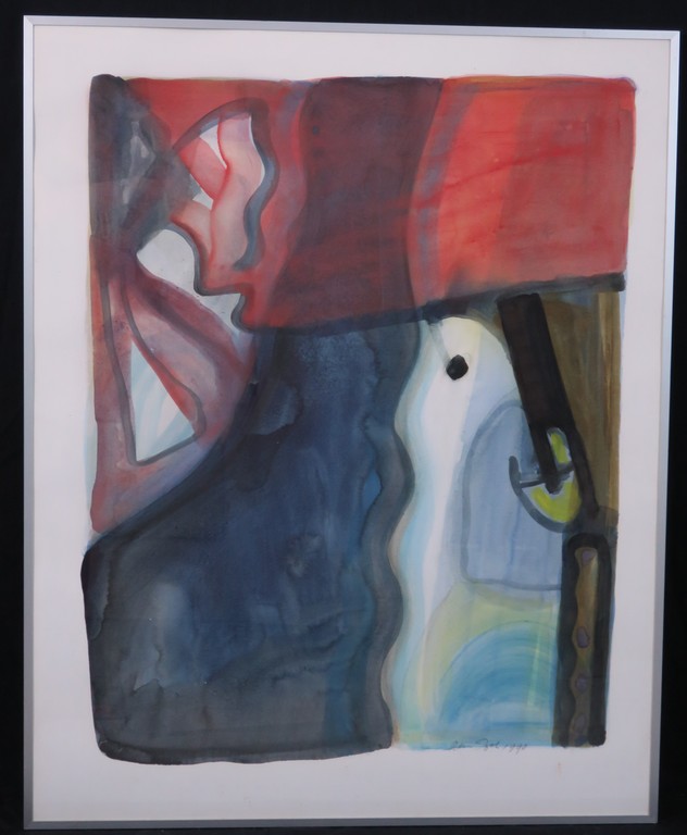 Rein Dool: Aquarel, Hoofd - Ingelijst (groot) kopen? Bied vanaf 150!