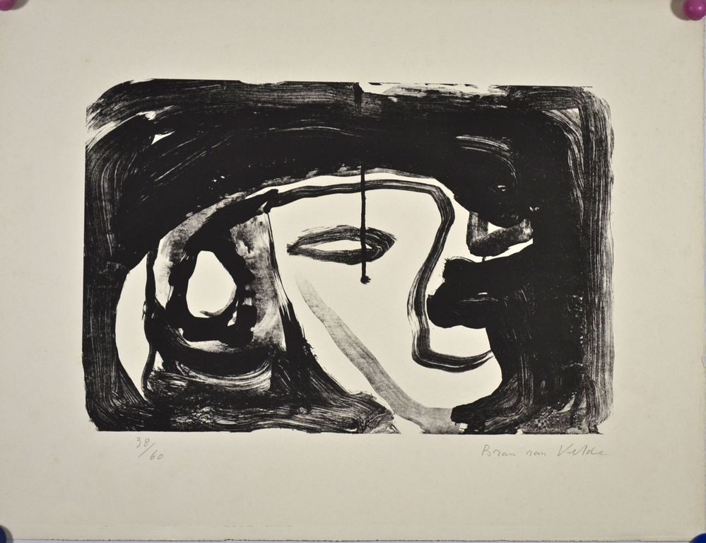 Bram van Velde: Litho. Compositie in zwart MP18 kopen? Bied vanaf 150!