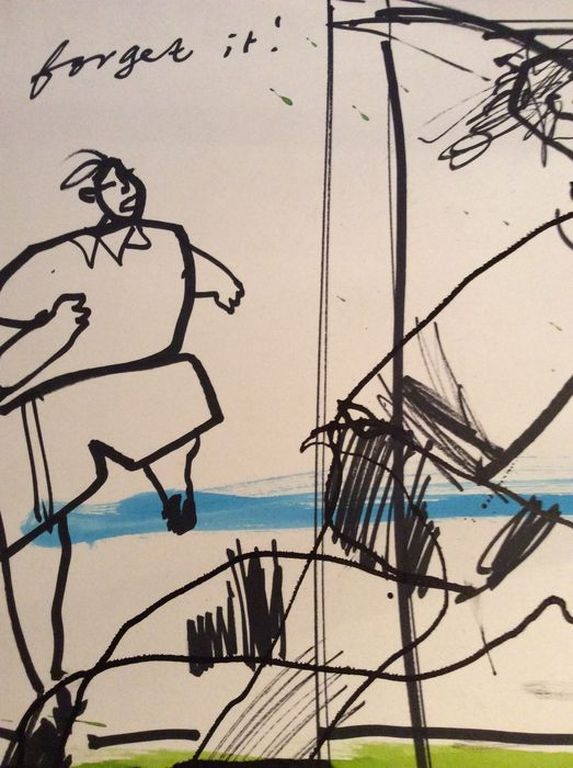 Herman Brood originele tekening met waterverf  kopen? Bied vanaf 450!