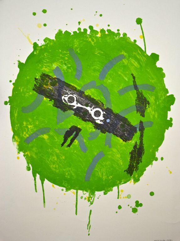 Jef Diederen, houtsnede/litho: De maan kopen? Bied vanaf 40!