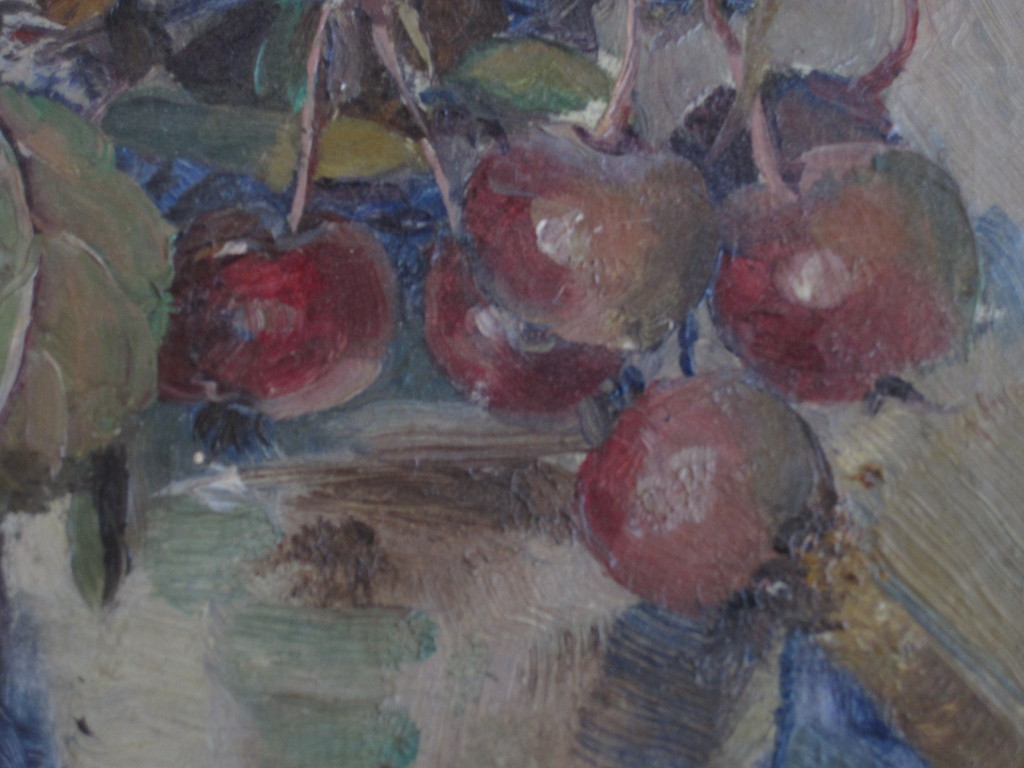 Gesigneerd impressionistisch olieverf stilleven met bloesemtak omstreeks 1920 kopen? Bied vanaf 1!