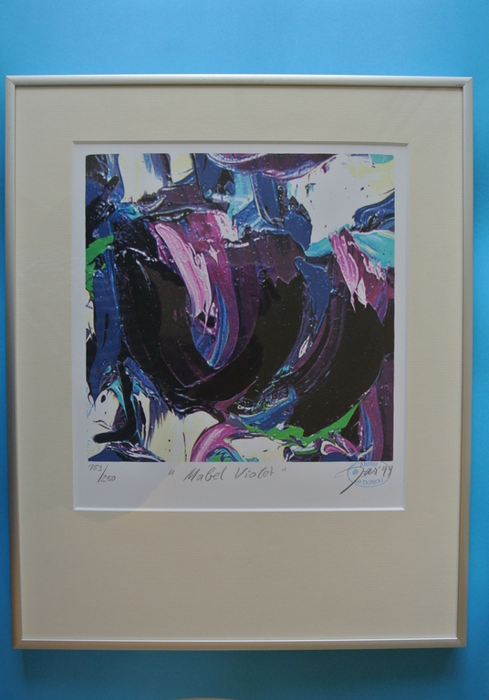 Prachtige Zeefdruk van JAS (Johan Adriaan Smit). -MABEL VIOLET- 1999 verkocht voor € 69!