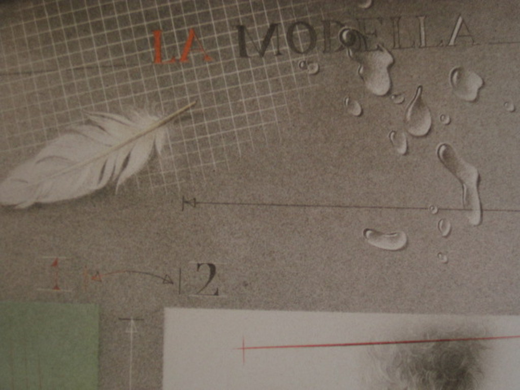 Machtig Realisme van Poen de Wijs (1948-2014)  gesigneerde  Litho "la Modella"  kopen? Bied vanaf 1!