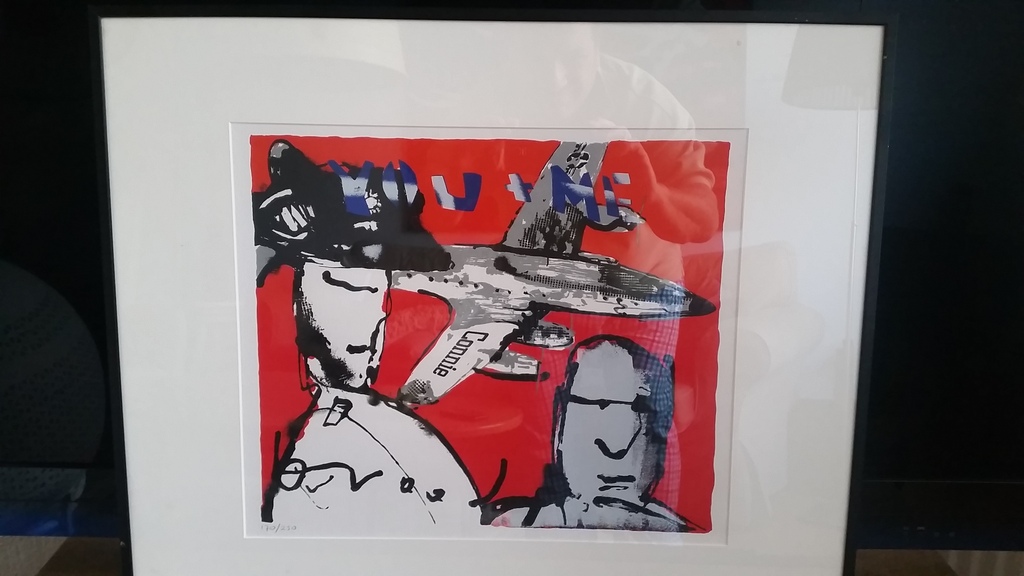 Zeefdruk Herman Brood ingelijst 61 x 51 kopen? Bied vanaf 75!
