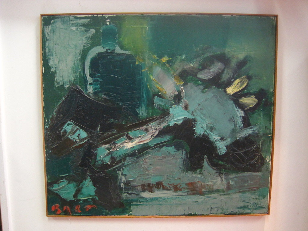 ges. Bart ( Bart de Graaf 1946-) "stilleven" olieverf op doek  kopen? Bied vanaf 1!