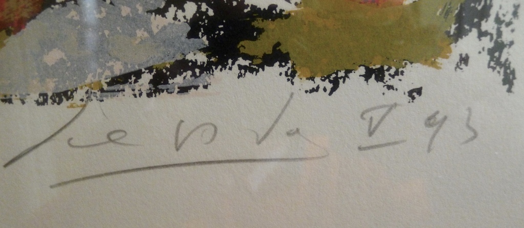 John Lie a Fo,  met drie passe-partouts en getrapte lijst, lithografie,1993,  kopen? Bied vanaf 130!