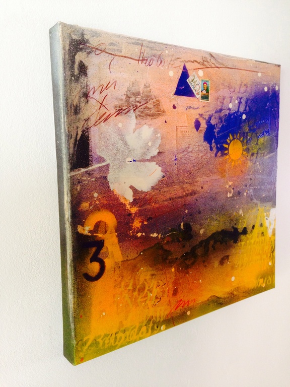 Theo koster, gemengde techniek, here comes the sun  kopen? Bied vanaf 1!