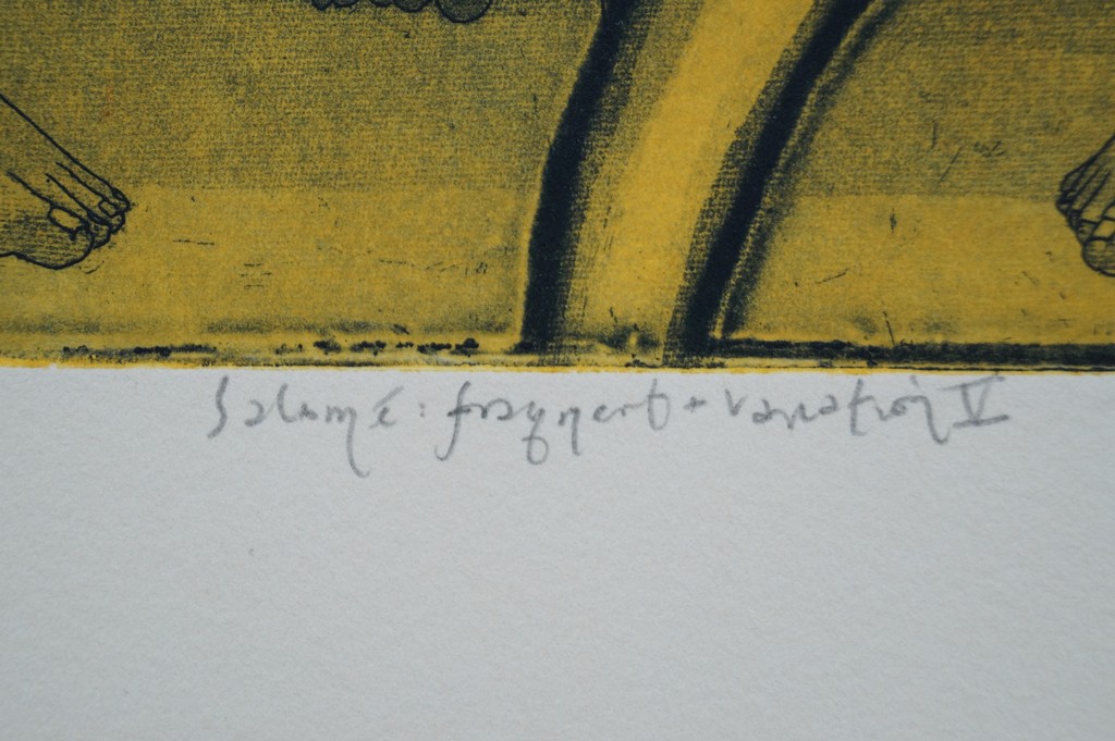 Mark Visione - gesigneerde ets - Salomé: fragment + variation V kopen? Bied vanaf 10!