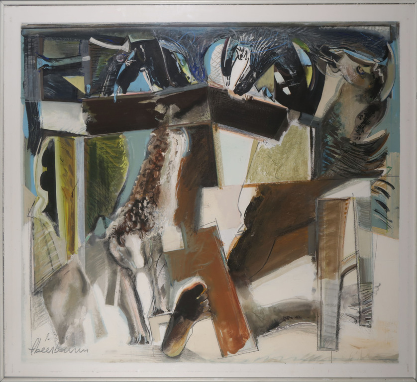 Frederik Beerbaum: Gemengde techniek, Nachtwind - Ingelijst (Groot) kopen? Bied vanaf 80!