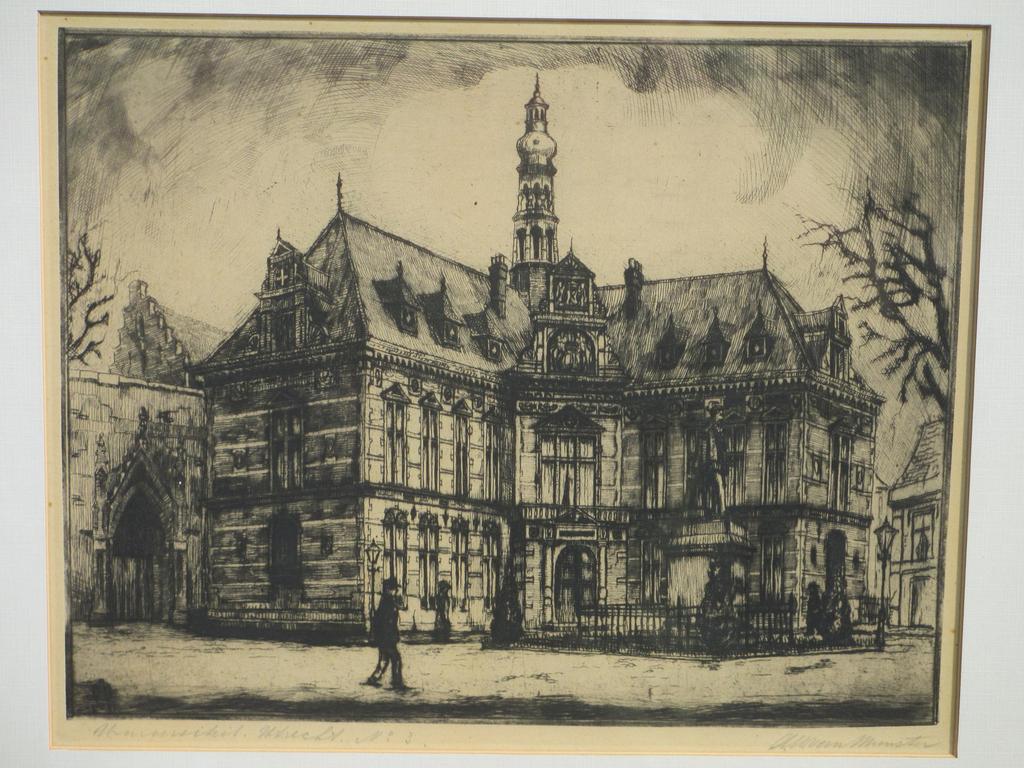 A.W.van Munster,Universiteit Utrecht, Ets verkocht voor € 40!