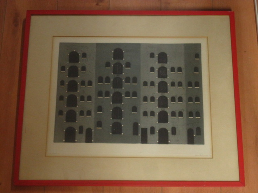 Nono Reinhold (1929-) zeldzame ets "grachtenpanden Amsterdam" gesigneerd 1967 kopen? Bied vanaf 1!